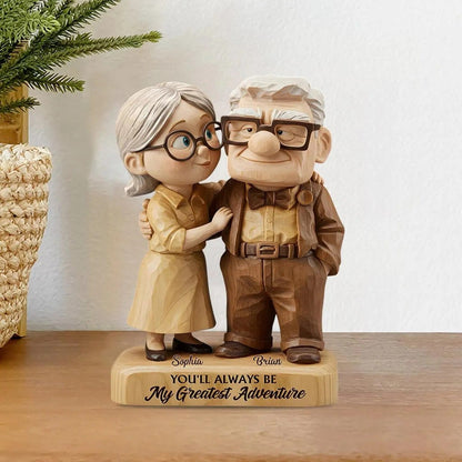 Old Couple Acylic Plaque - Personalized Couple Acrylic Plaque