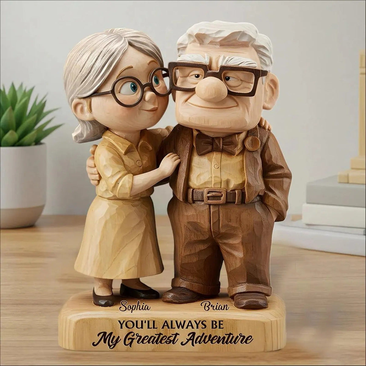Old Couple Acylic Plaque - Personalized Couple Acrylic Plaque