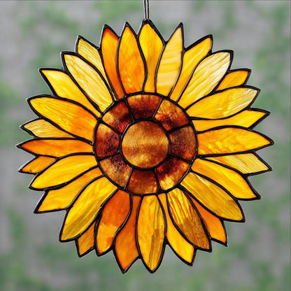 Sunflower Acrylic Window, Sunflowers Window Hanging