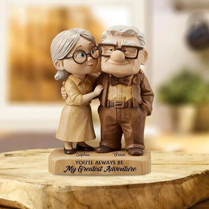Personalized Old Couple Custom Shaped Acrylic Plaque