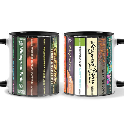 Widespread Panic Albums Cassette Collection Retro Accent Mug