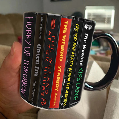 The Weeknd Albums Cassette Collection Retro Accent Mug