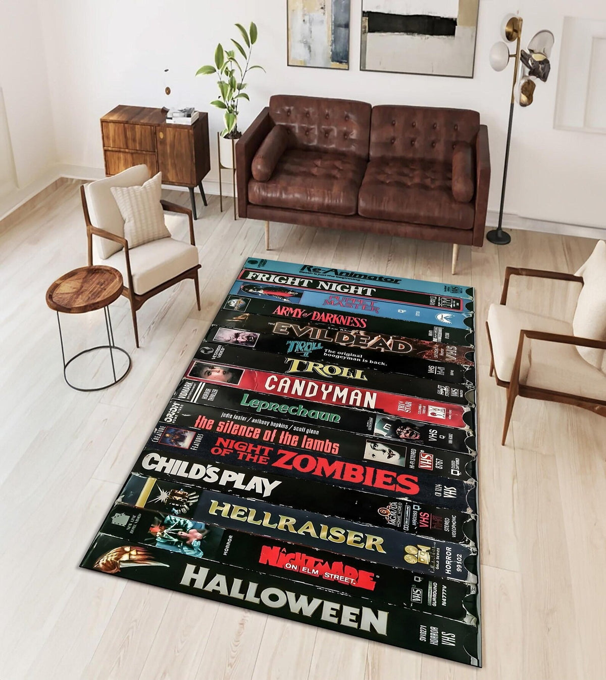 Retro Halloween Vibes Area Rug