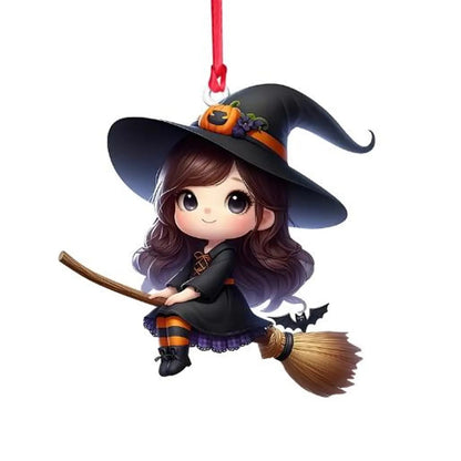 Little Witch Personalized Witch Custom Shaped Ornament
