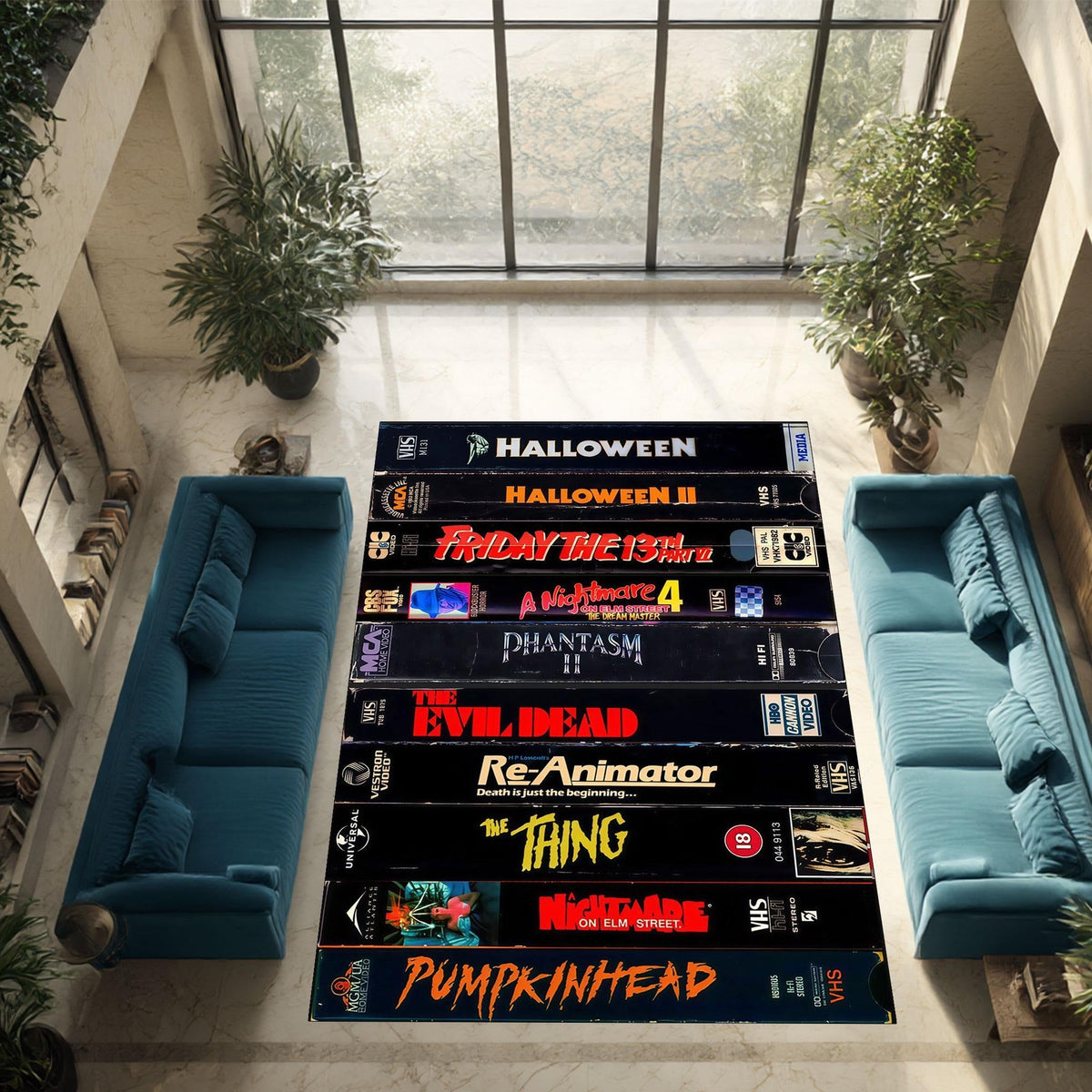 Retro Halloween Vibes Area Rug