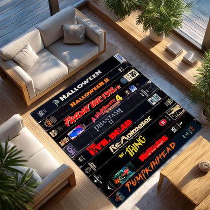 Retro Halloween Vibes Area Rug