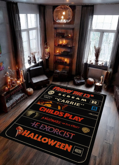 Retro Halloween Vibes Area Rug