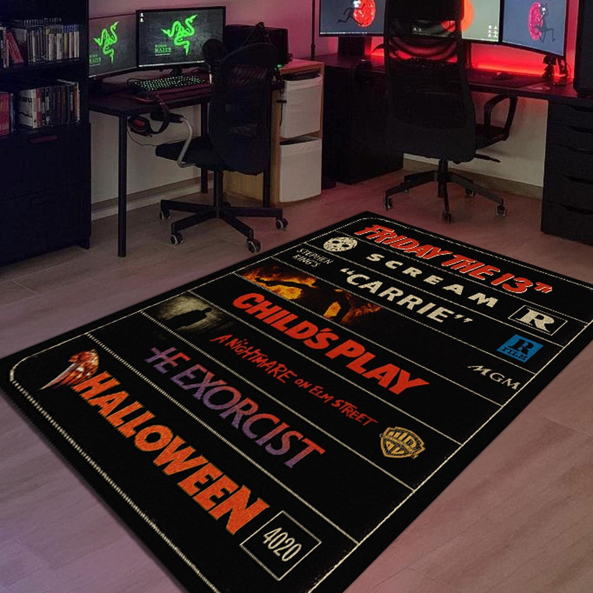 Retro Halloween Vibes Area Rug