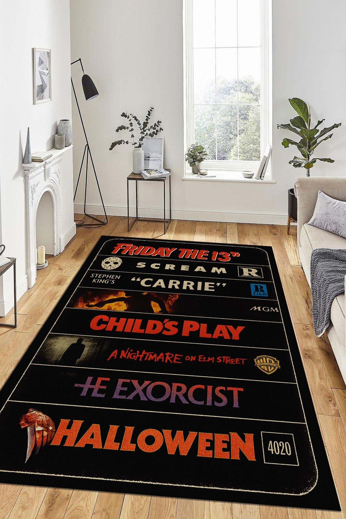 Retro Halloween Vibes Area Rug