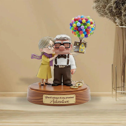 Personalized Old Couple Custom Shaped Acrylic Plaque