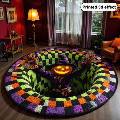 Halloween Ghost Quilted Round Mat