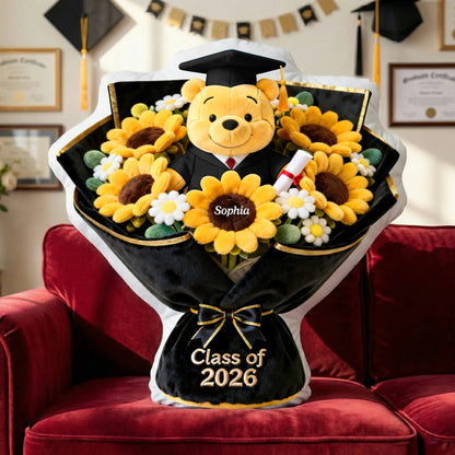 Graduation Flower Pillow - Personalized Gifts For Graduates Pillow