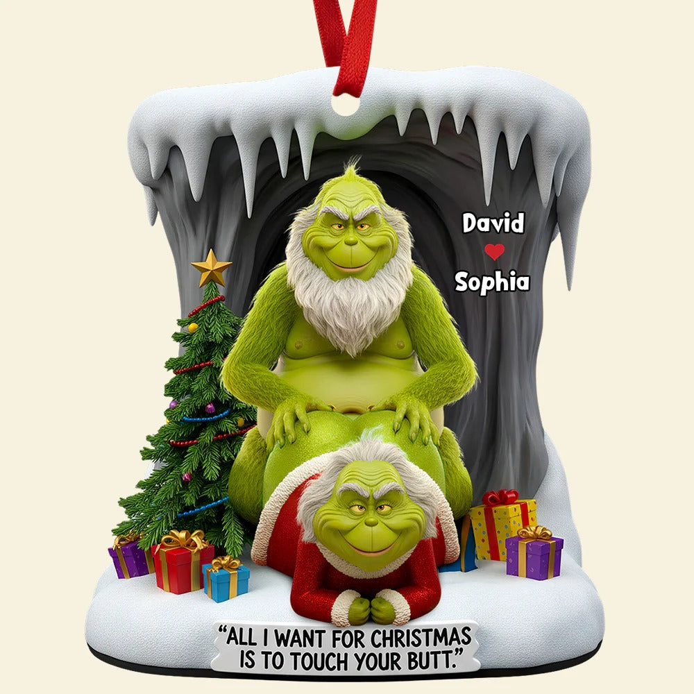 Personalized Gifts For Funny Old Couple Christmas Ornament