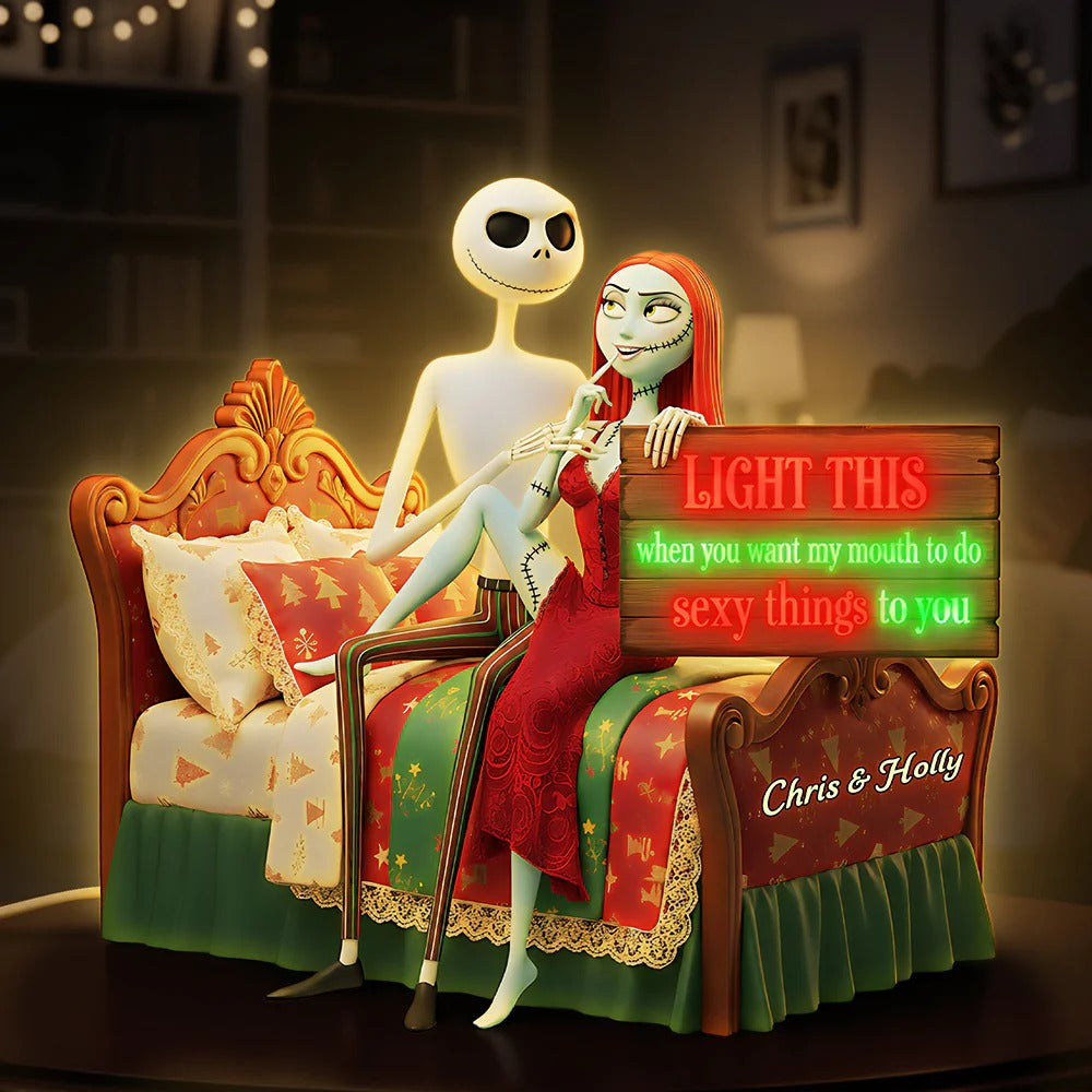 Funny Couple Acrylic Light Box, Personalized Gift For Couples