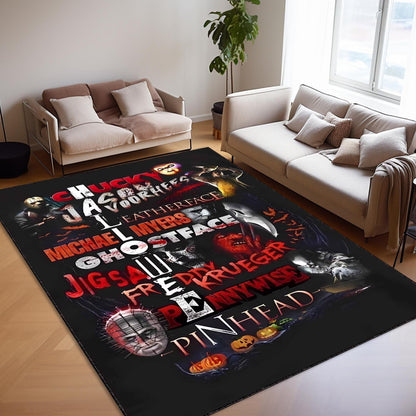 Retro Halloween Vibes Area Rug