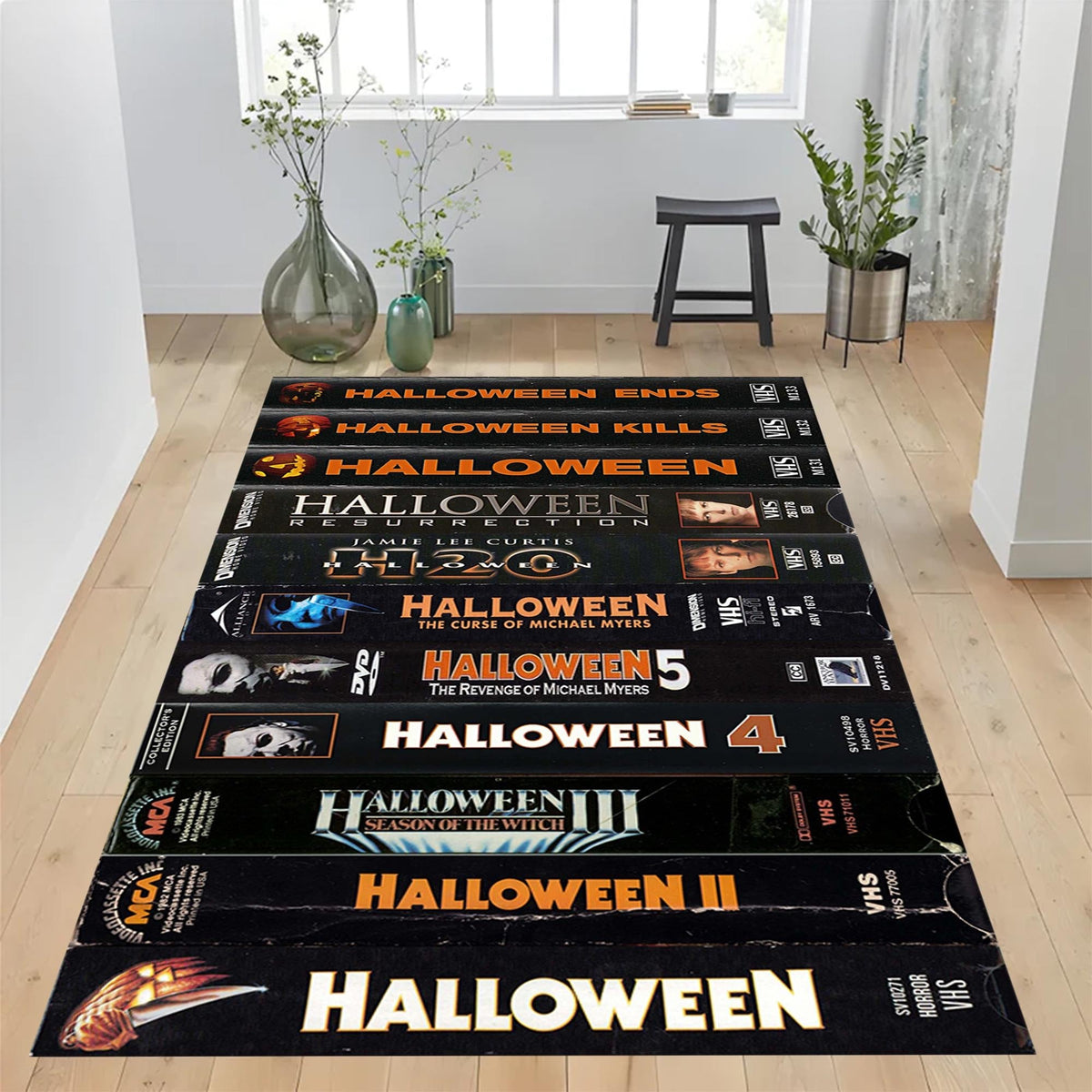 Retro Halloween Vibes Area Rug