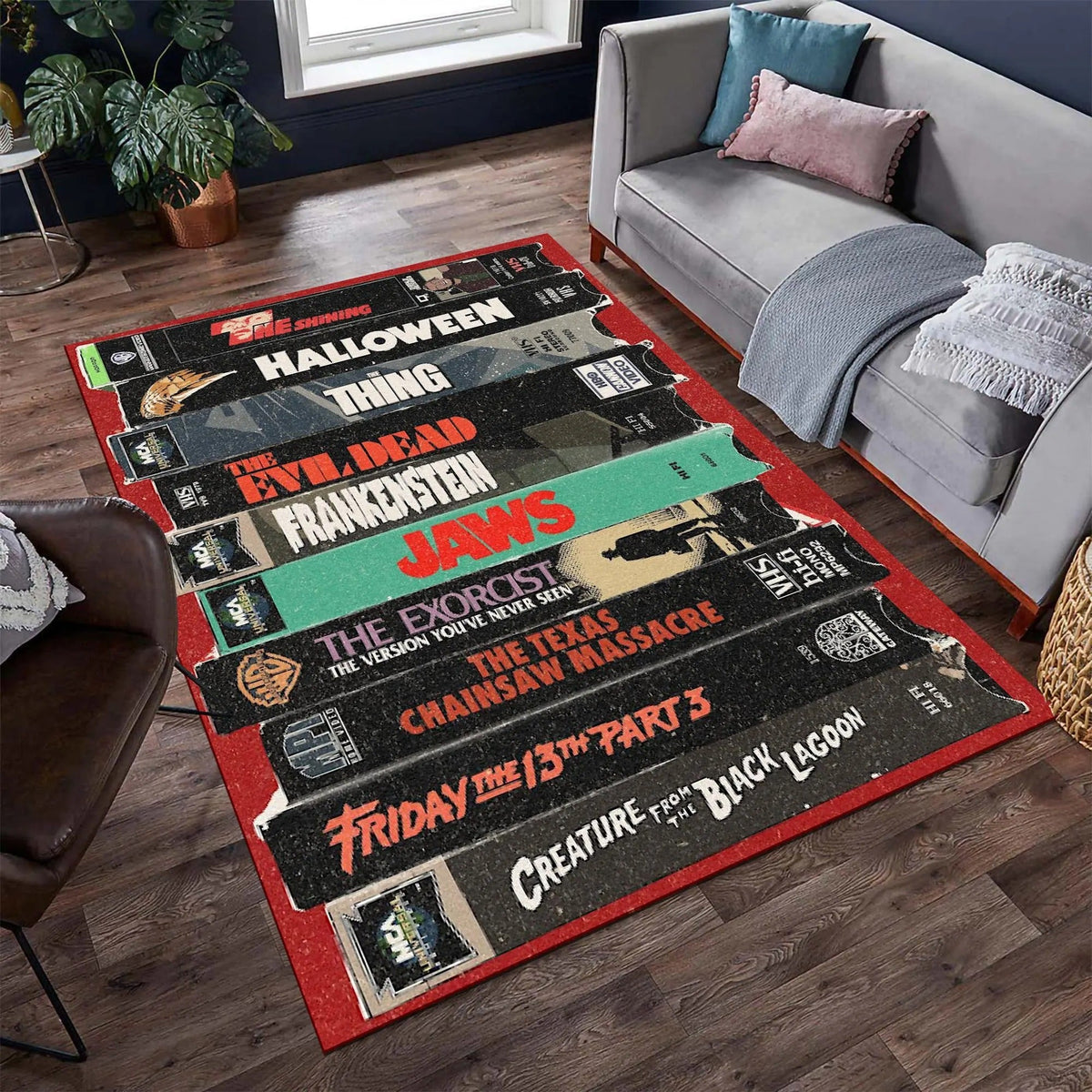Retro Halloween Vibes Area Rug