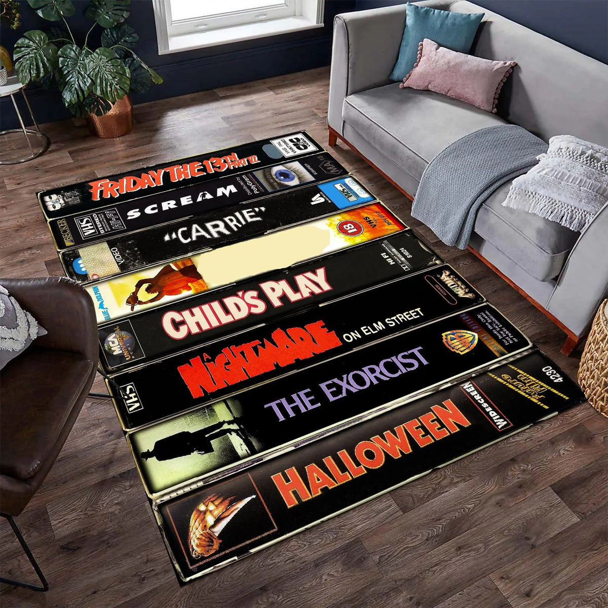 Retro Halloween Vibes Area Rug