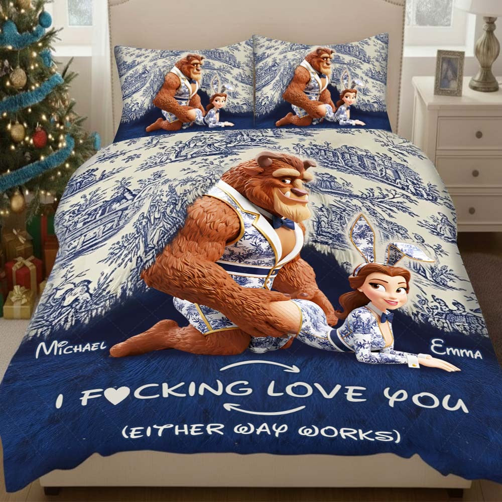 Couple Bedding Set - Personalized Couple Bedding Set