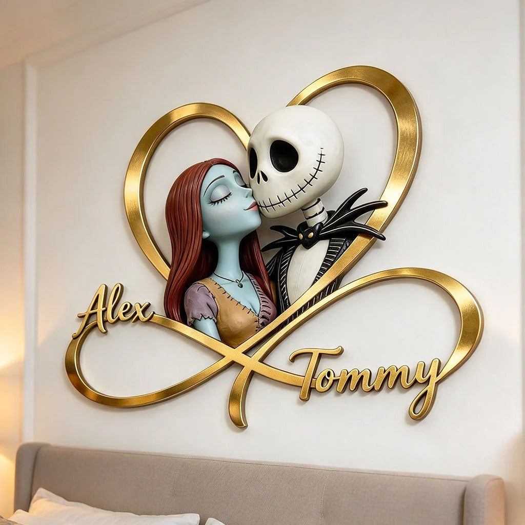 We're Simply Meant To Be - Personalized Nightmare Cut Metal Sign
