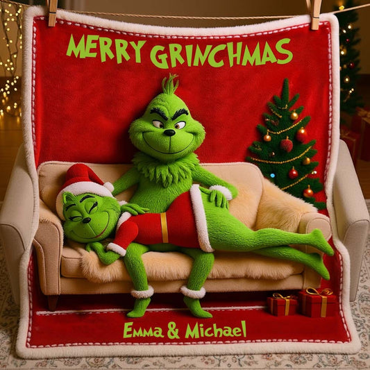 Funny Gift For Couple - Personalized Couple Blanket