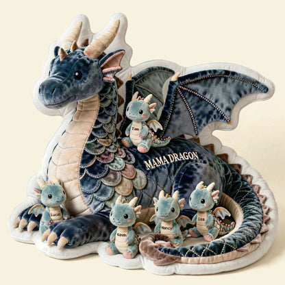 Dragon Mom Pillow - Personalized Gifts For Mother's Day Pillow