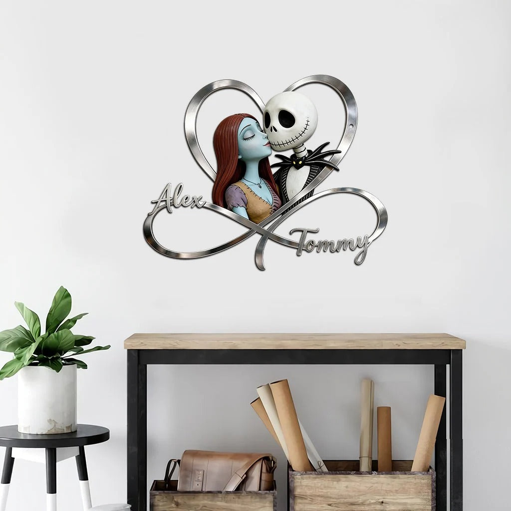 We're Simply Meant To Be - Personalized Nightmare Cut Metal Sign