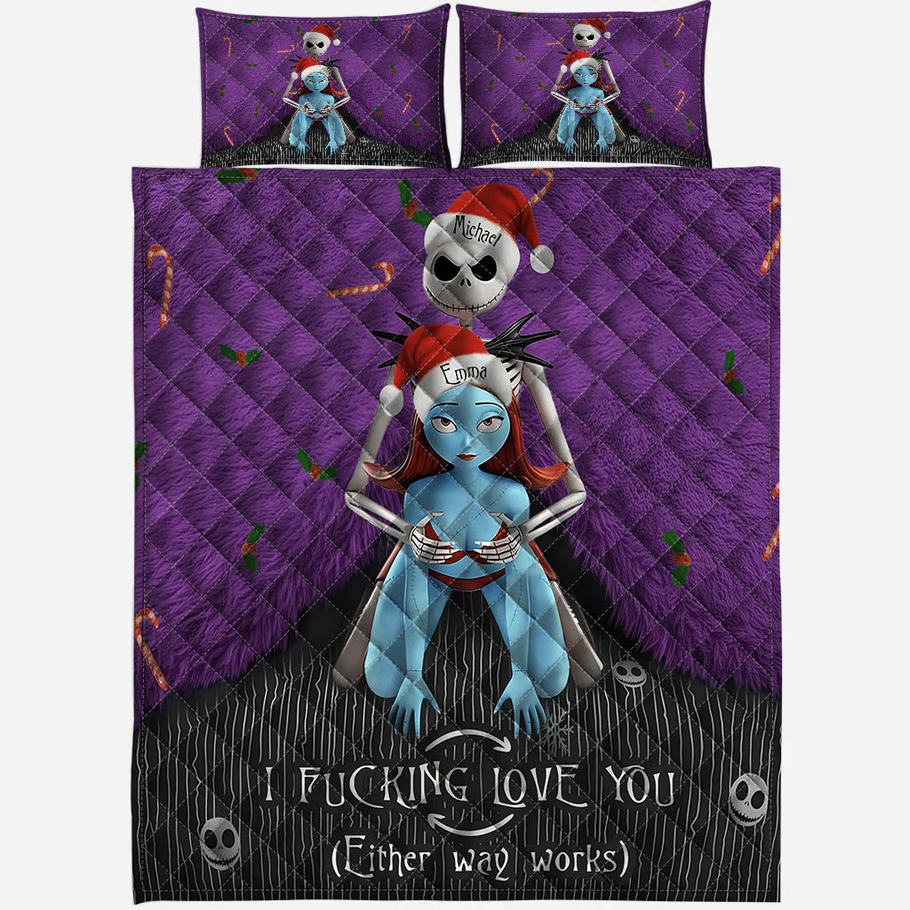 I Love You - Personalized Couple Bedding Set