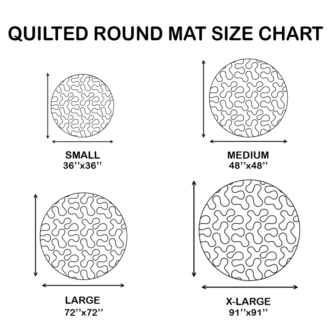 Bone Riser Quilted Round Mat