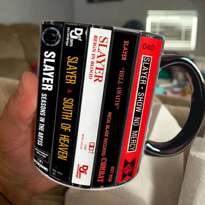 Slayer Albums Cassette Retro Collection Accent Mug