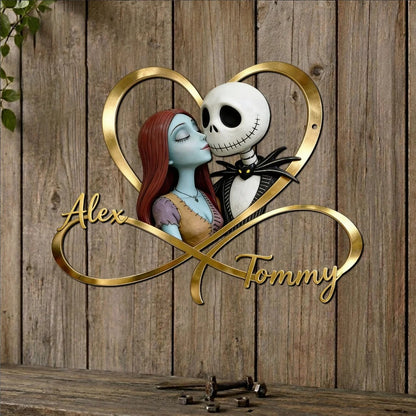 We're Simply Meant To Be - Personalized Nightmare Cut Metal Sign