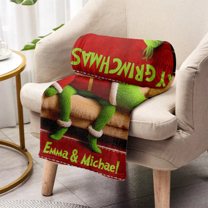Funny Gift For Couple - Personalized Couple Blanket