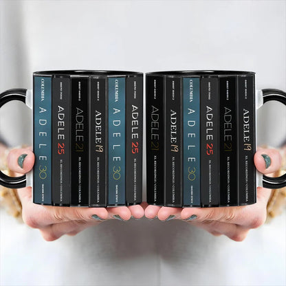 Adele Albums Cassette Collection Retro Accent Mug