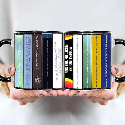 Modest Mouse Albums Cassette Collection Retro Accent Mug