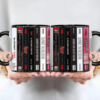 Slipknot Albums Cassette Collection Retro Accent Mugs