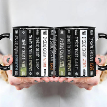 Breaking Benjamin Albums Cassette Collection Retro Accent Mug