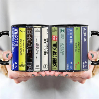 Jethro Tull Albums Cassette Retro Collection Accent Mug
