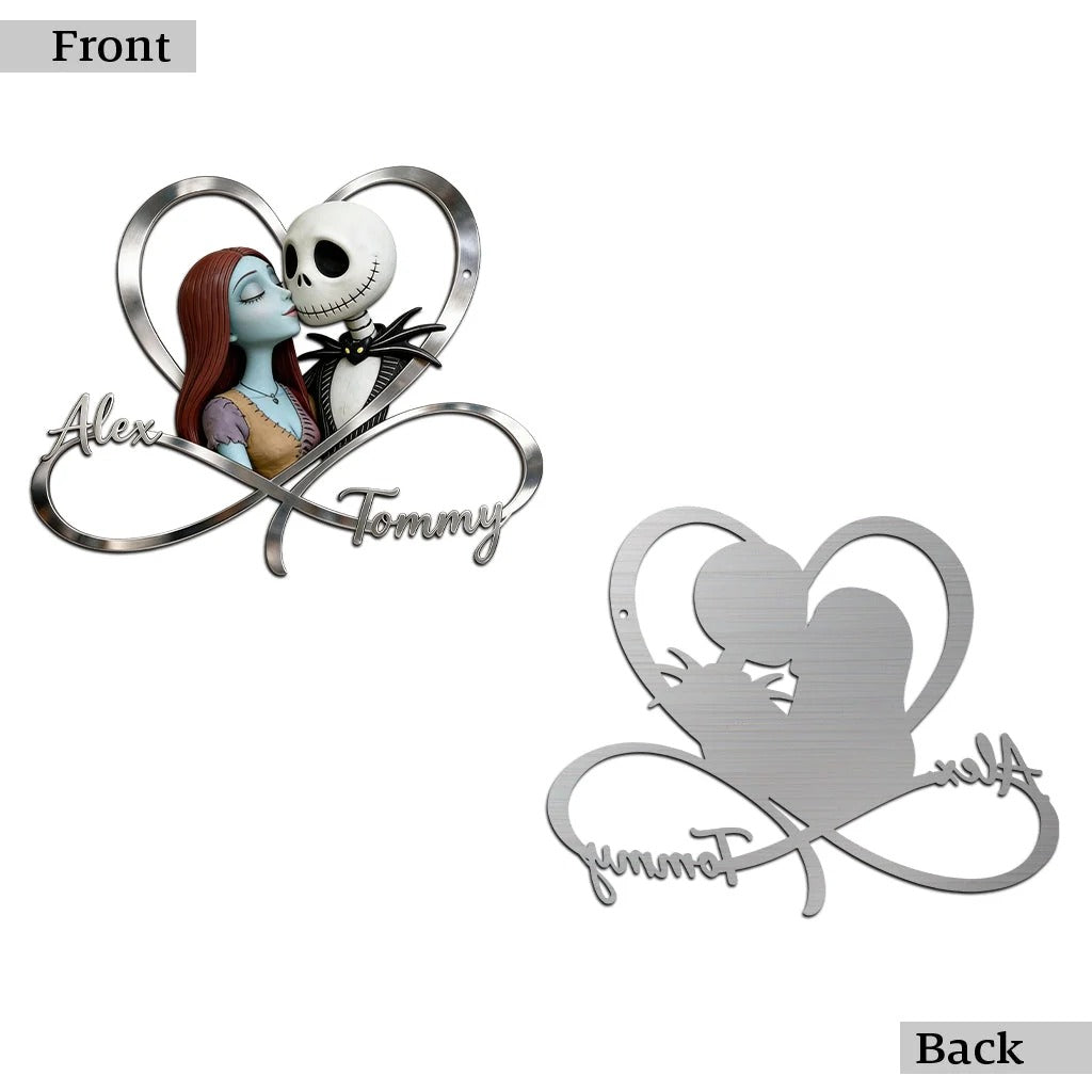 We're Simply Meant To Be - Personalized Nightmare Cut Metal Sign