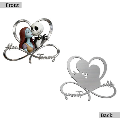 We're Simply Meant To Be - Personalized Nightmare Cut Metal Sign