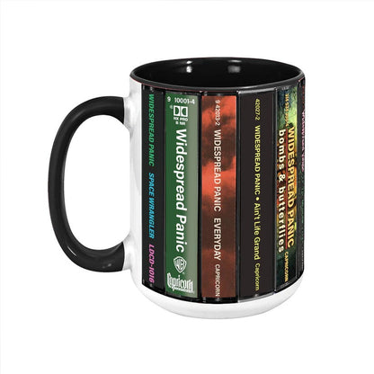 Widespread Panic Albums Cassette Collection Retro Accent Mug