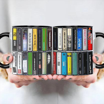 Oasis Albums Cassette Retro Collection Accent Mug