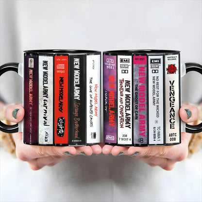 New Model Army Albums Cassette Retro Collection Accent Mug
