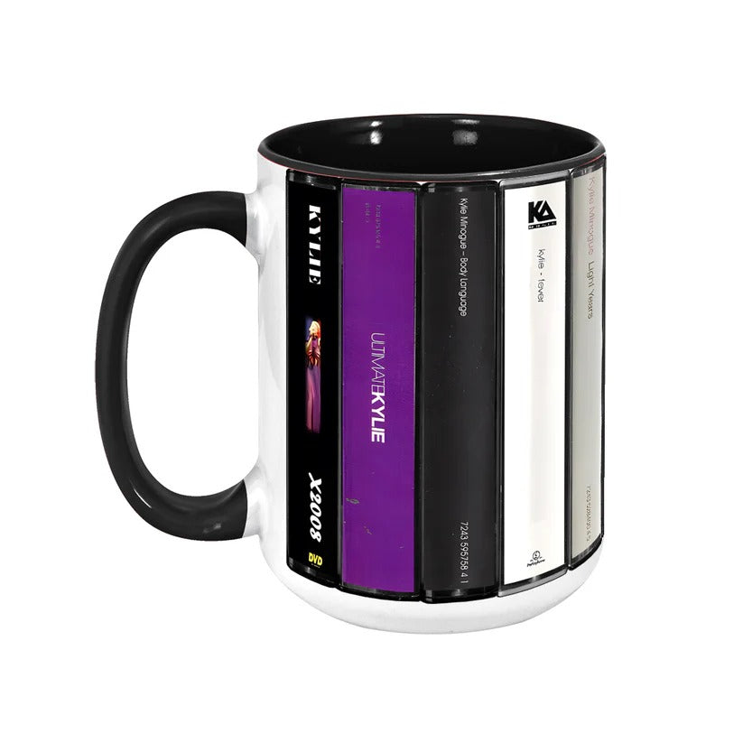 Kylie Minogue Albums Cassette Retro Collection Accent Mug