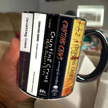 Counting Crows Albums Cassette Collection Retro Accent Mug