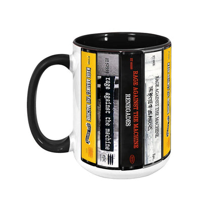Rage Against The Machine Albums Cassette Collection Retro Accent Mug