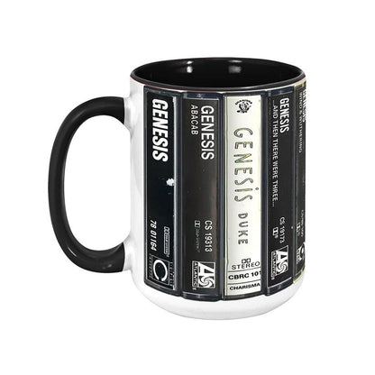 Genesis Albums Cassette Collection Retro Accent Mug