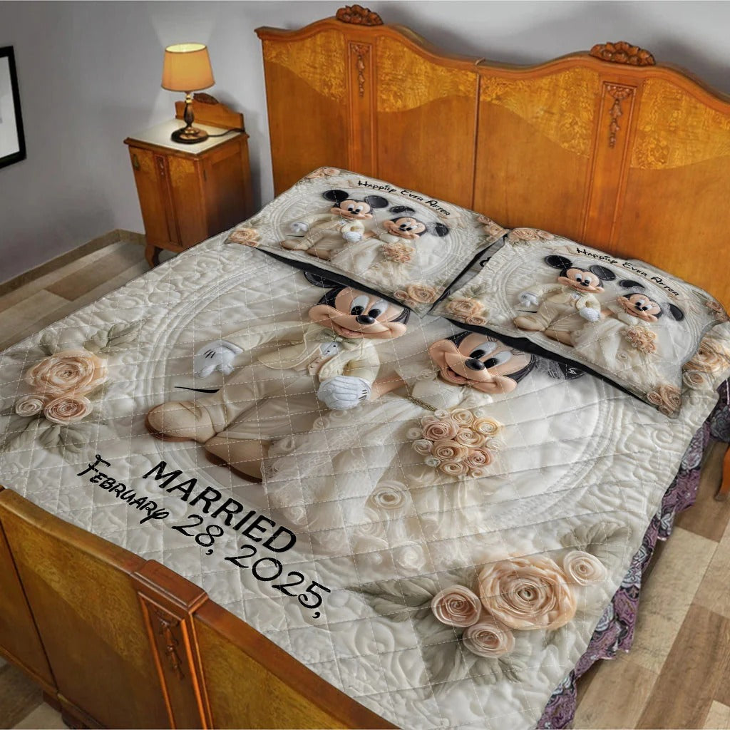Happily Ever After - Personalized Couple Bedding Set