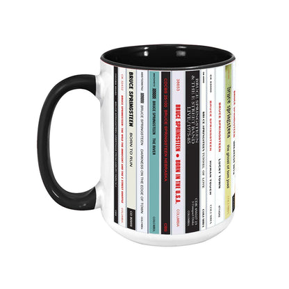 Bruce Springsteen CD Albums Collection Accent Mug