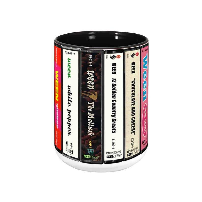 Ween Albums Cassette Collection Retro Accent Mug