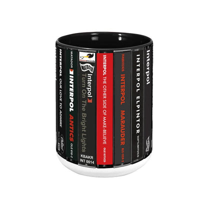 Interpol Albums Cassette Collection Retro Accent Mug